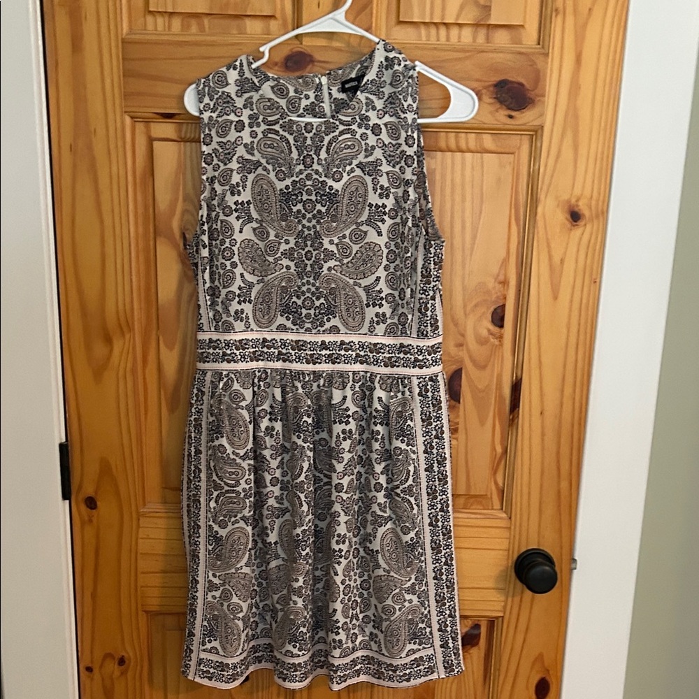 Nautica Black and White Paisley Kids Dress